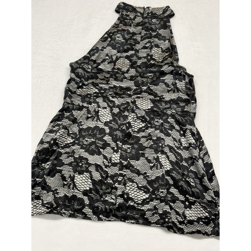 Michael Kors sleeveless halter top 100% Silk Babydoll Style Sz 10 Classic Chic - Picture 11 of 13